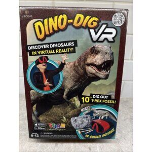 Abacus Brands Dino Dig Vr Goggles for Mobile Virtual Reality Kids Science Kit